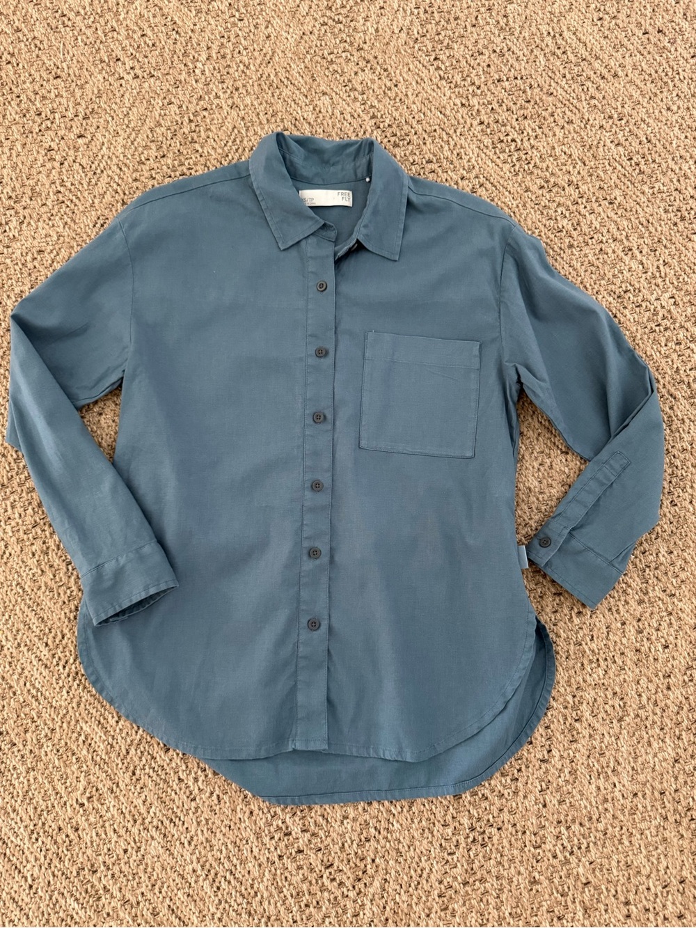 Free Fly Apparel Women's Button-Down Shirt in Slate